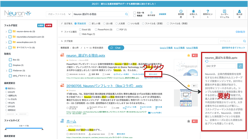 文書の要約
